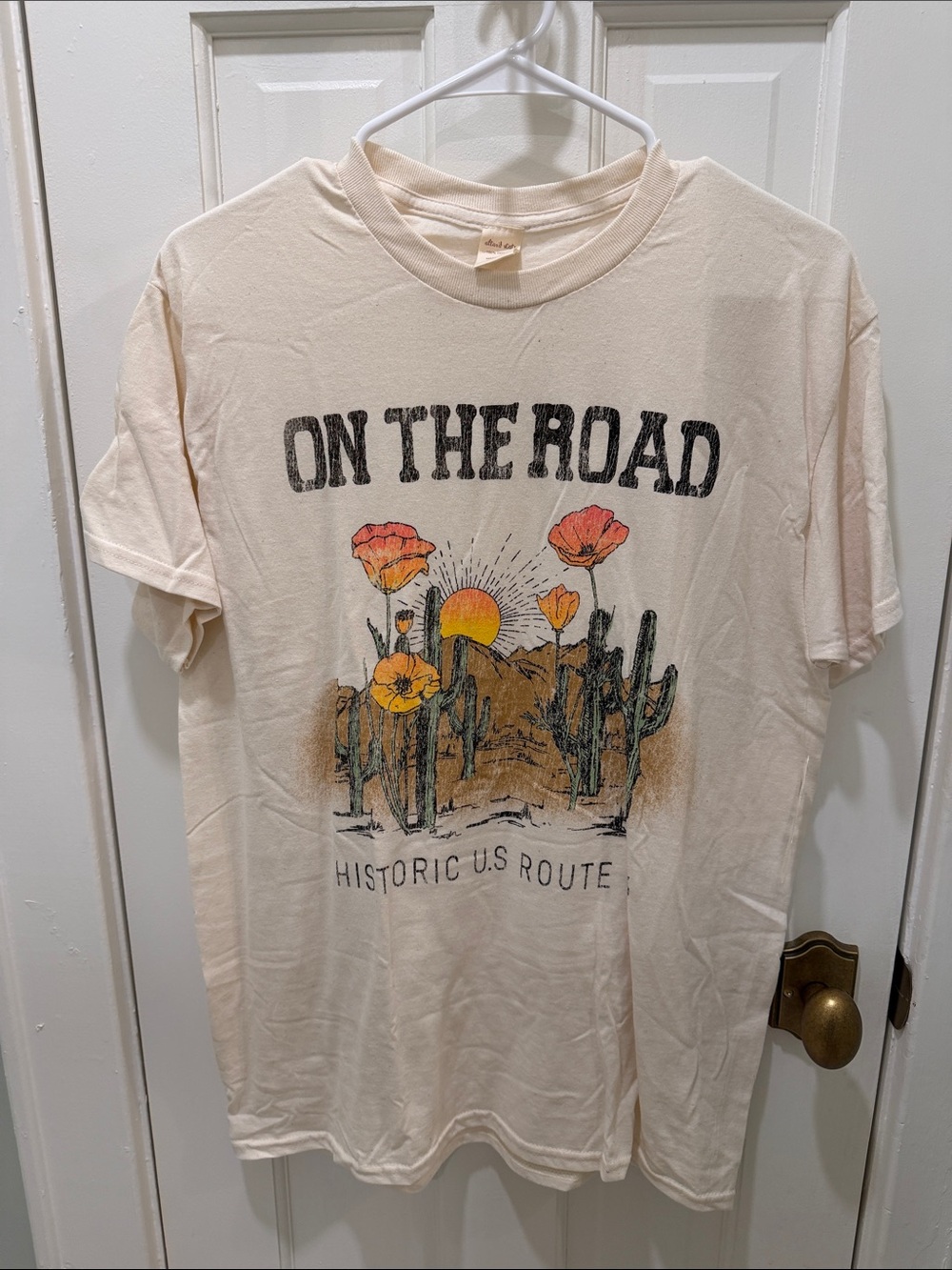 Altar'd State Cream 'On The Road' Graphic Tee
